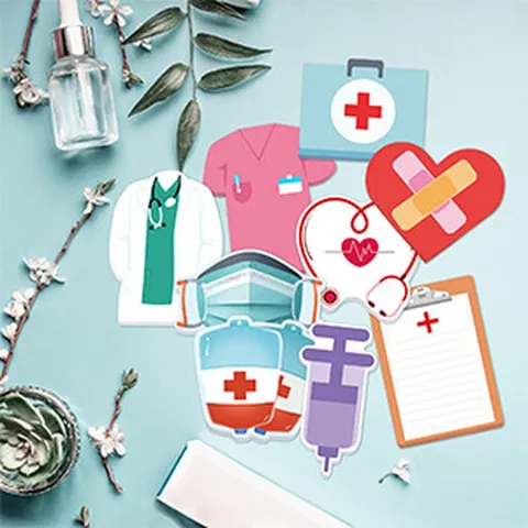 Notes Adhésives Déchirables Forme Thème Médical Créatif Mignon Infirmière Docteur Bloc-Notes Bureau École Papeterie Fournitures Étudiantes