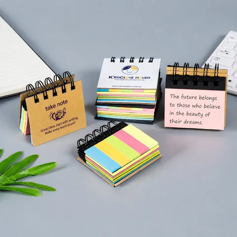 Portatile Mini Taccuino a Spirale Foglietti Adesivi Studente Blocco Note Set Tasca Memo Pad Fluorescente Note Cancelleria