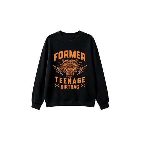 Kids Unisex Retro Tiger Head Print Pullover Sweatshirt Polyester Cotton Casual Streetwear Crewneck Long Sleeve Top For Boys Girls