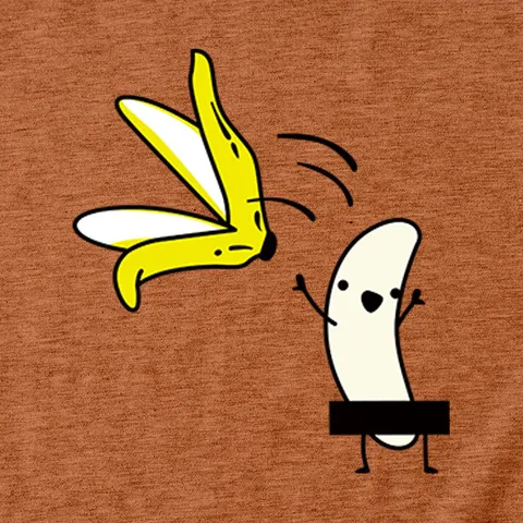 Women Funny Banana Peeling Cartoon Printed T-Shirt Cotton Blend Loose Fit Short Sleeve Round Neck Casual Graphic Top