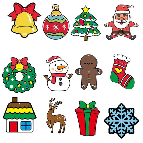 Niños Arte de Rascar Pintura Set Navidad DIY Arco Iris Papel de Dibujo Juguetes Educativos Niños Regalo de Manualidades Creativas