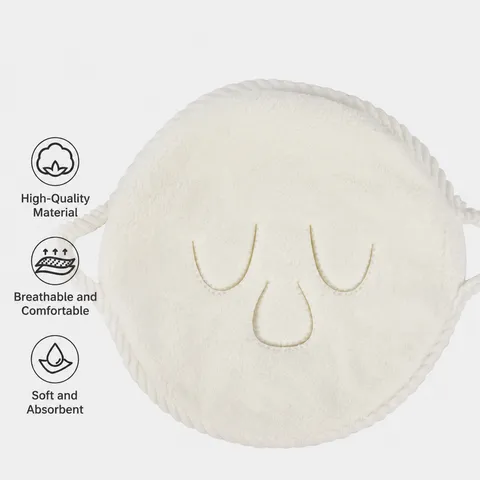 Thickened Coral Fleece Hot Compress Face Mask Towel Salon Facial Care Skin Management Facial Steamer Towel White