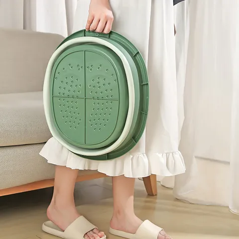 Foldable Foot Bath Basin Portable Plastic Foot Soak Tub With Massage Rollers Spa Bucket For Home Travel Relieve Foot Fatigue