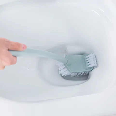 Household Toilet Brush Set Creative Punch Free Bathroom Toilet Bowl Cleaning Brush Long Handle Dead Corner Cleaner