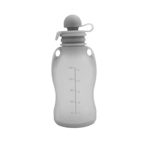 Portable Silicone Breast Milk Storage Bag Reusable Baby Food Fresh Keeping Container Leakproof Milk Storage Bottle for Infant