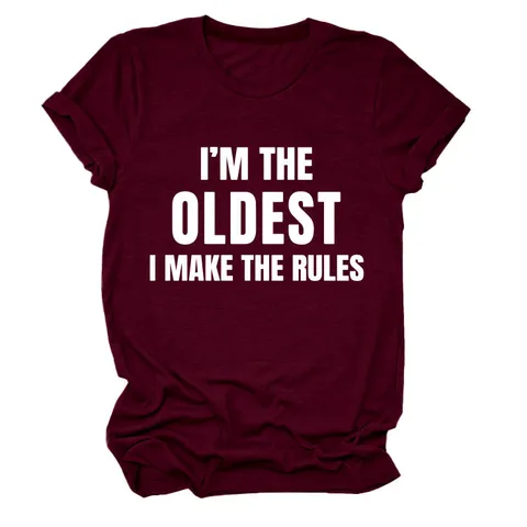 Dames Casual Katoen Ronde Hals Korte Mouw Top Losse Pasvorm Letter Bedrukt T-Shirt Elegant Pendelen Dagelijks Graphic Tee