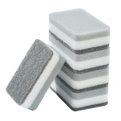 Double Sided Nano Cleaning Sponge Dishwashing Scrub Sponge For Kitchen Household Pot Pan Cleaning Tool