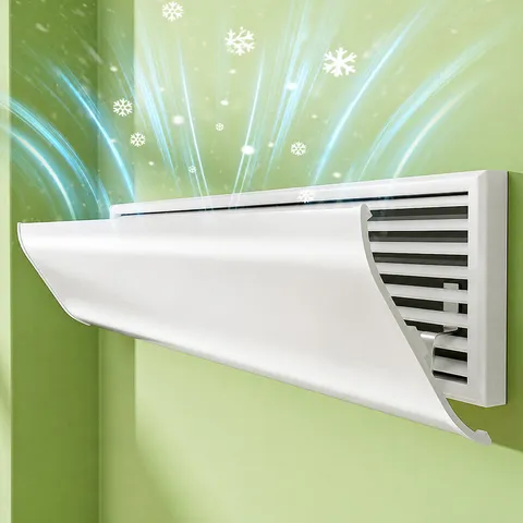 Universal Central Air Conditioner Windshield Adjustable Anti Direct Blowing Air Deflector Home Office Air Vent Cover