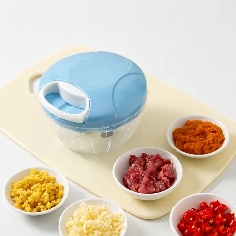 Manual Garlic Press Hand Pull Food Chopper Multi-functional Vegetable Mincer Meat Grinder Kitchen Gadget
