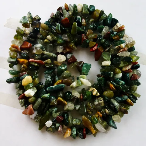 Natural Stone Irregular Chip Beads Indian Agate Crushed Gemstone Loose Beads For DIY Bracelet Necklace Jewelry Making