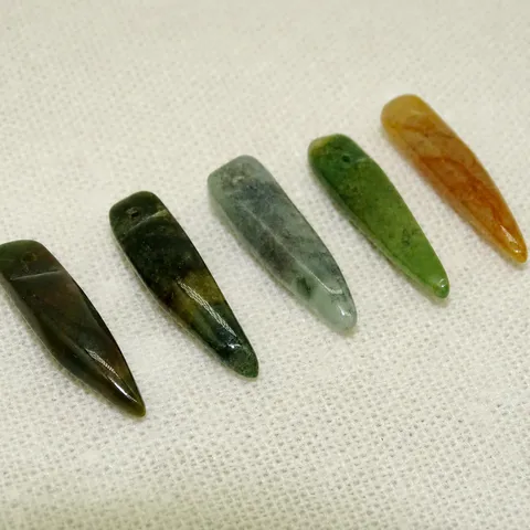Natural Indian Agate Chili Pendant Gemstone Charm DIY Necklace Bracelet Jewelry Making Accessories Component