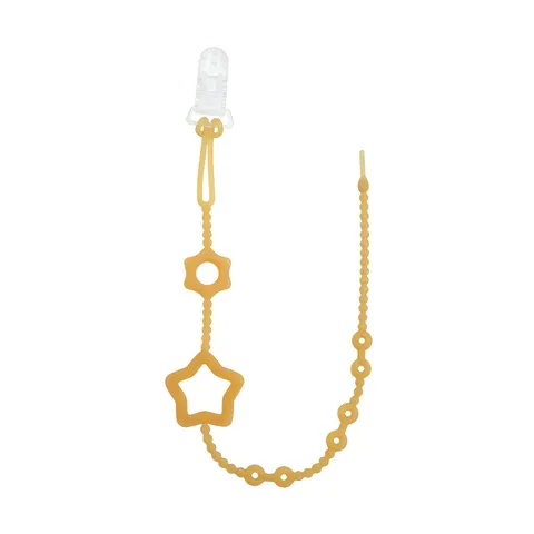 Silicone Pacifier Chain Baby Teething Toy Anti Drop Clip Food Grade Beaded Soother Holder Newborn Teether Gift