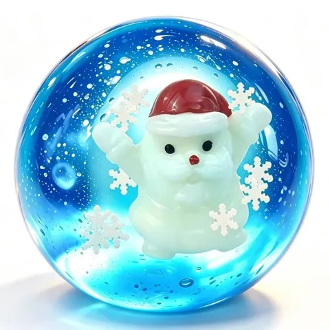 Christmas Squishy Decompression Ball Transparent Liquid Stress Relief Toy Santa Claus Tree Deer Snowflake Sensory Fidget Toy