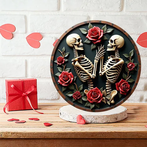 Hölzernes Valentinstag Willkommen Türschild Hängeschild Amerikanischer Landhausstil Deko-Ornament Für Haus Party Wand