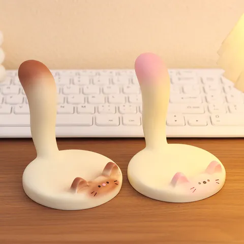 Soporte de Teléfono de Gato de Resina Lindo Decoración de Escritorio Animal Soporte para Teléfono Multifunción
