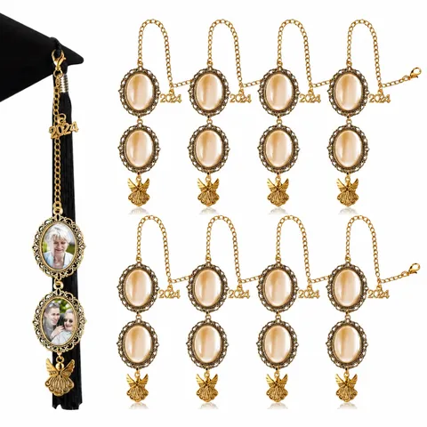 DIY Fotolade Brooch Speld Blanka Basis Ronde Lade Engel Hanger Afstuderen Herdenking Sieraden Accessoires