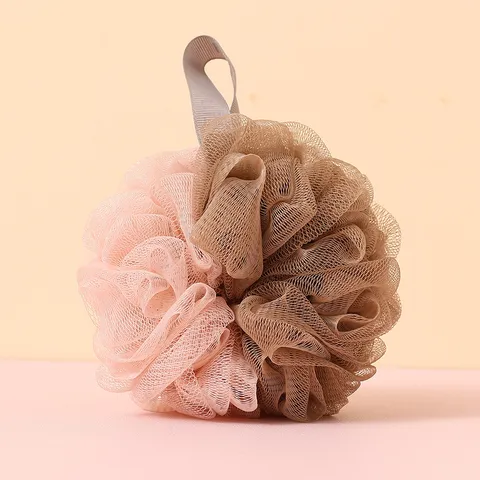 Esponja de Baño de Malla Grande y Engrosada Bola Luffa Exfoliante Suave Con Cordón Colgante Limpiador Corporal de Ducha de Espuma Rápida