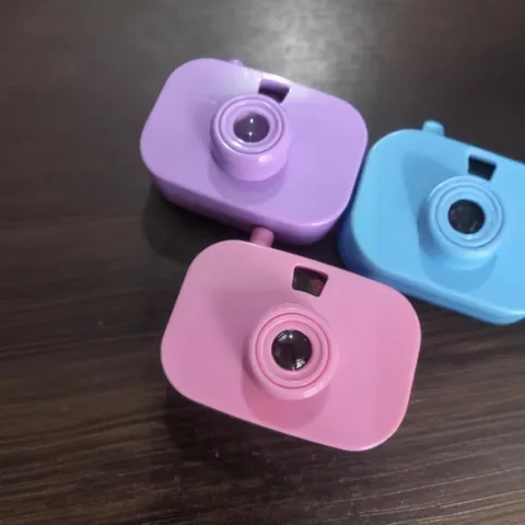 Children Projection Camera Necklace Toy Glowing Mini Camera Pendant Toys Cute Cartoon Gift For Kids Girls Party