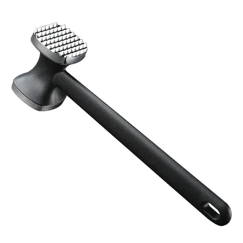 Stainless Steel Meat Tenderizer Hammer Double Sided Meat Mallet with Ergonomic Handle Kitchen Tool for Steak