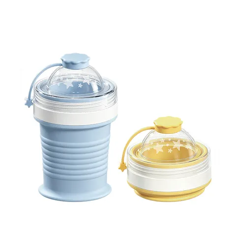 Portable Foldable Silicone Ice Ball Maker Water Bottle Leakproof Travel Drinkware Outdoor Camping Ice Sphere Cup