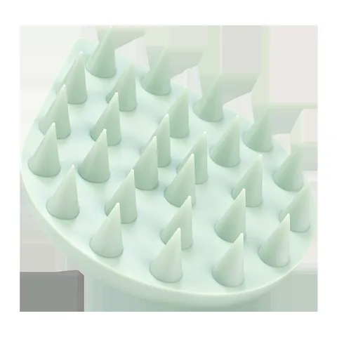 Ergonomic Silicone Shampoo Brush Scalp Massager Soft Bristle Hair Washing Comb Tool for Head Relaxation Daily Body Cleaning