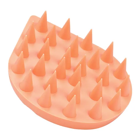 Ergonomic Silicone Shampoo Brush Scalp Massager Soft Bristle Hair Washing Comb Tool for Head Relaxation Daily Body Cleaning