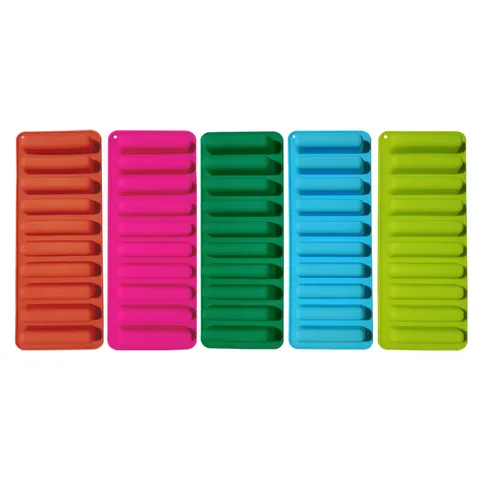 Household Silicone Ice Cube Mold 10 Grid Small Cylinder Ice Tray DIY Creative Ice Making Tool Kitchen Accessories