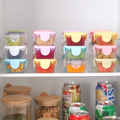 Mini Food Storage Box Food Grade Thickened Sealed Baby Food Container Children Household Storage Container