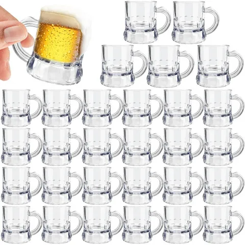Transparent Plastic Mini Beer Cup Small Drinking Cup Reusable Party Wine Cup Clear Tumbler Tableware