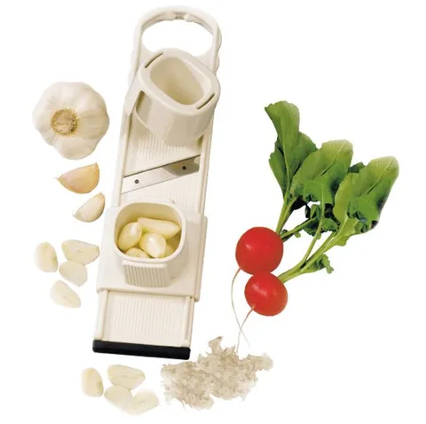 Affetta Aglio Multifunzionale Accessorio da Cucina Lama in Aciaio Inossidabile Tagliaverdure Grattugia
