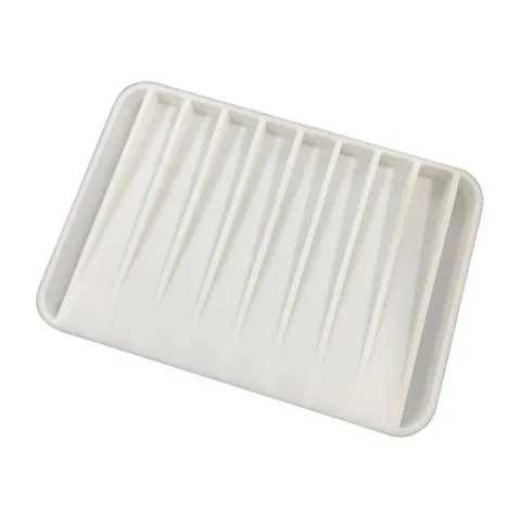 Silicone Soap Dish Drainage Soap Holder Countertop Tray Bathroom Non-Slip Soap Pad Storage Rack