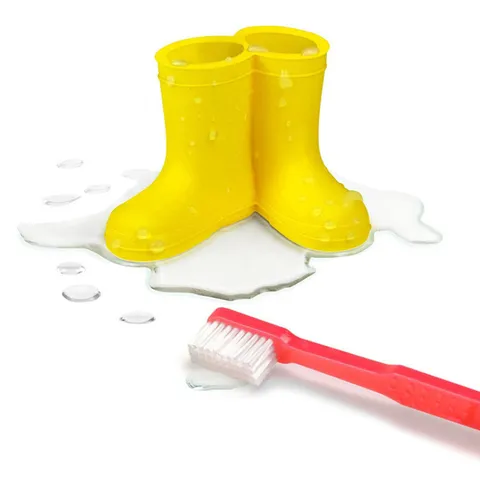 Creative Rain Boot Silicone Toothbrush Holder Cute Couple Toothbrush Stand Desktop Organizer Bathroom Accessories