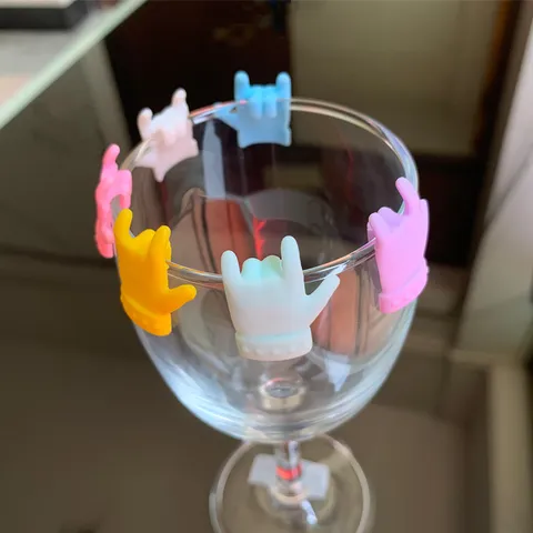 Adornos para copas de vino