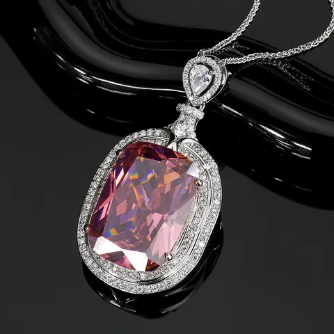Set di Gioielli Geometrici Vintage di Lusso con Strass Anello Aperto Collana con Ciondolo per Donna Regalo Accessori Moda