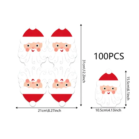 Kerst Gevormde Servetten Kerstman Kerstboom Sok Geschenkdoos Wegwerp Papieren Servetten Voor Feestdagen Tafelgerei Decoraties