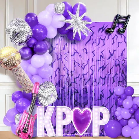 Lametta Vorhang Metallic Lila Blitz Muster Tinsel Türvorhang Für Geburtstag Hochzeit Kpop Thema Party Hintergrund Wand Dekoration
