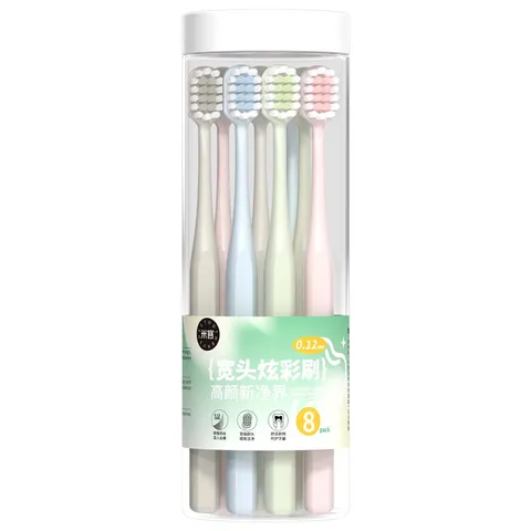 Wide Head Soft Bristle Toothbrush Adult Household Family Pack Plastic Oral Cleaning Care