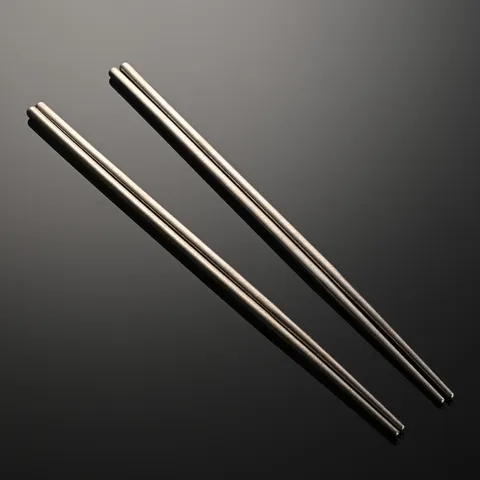 Pure Titanium Lengthened Frying Chopsticks Crystal Texture Lightweight Home Kitchen Cooking Tool Hotel Tableware