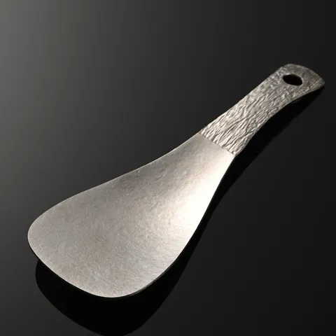 Pure Titanium Rice Spoon Wood Grain Square Cooking Shovel High Temperature Resistant Kitchen Serving Spoon