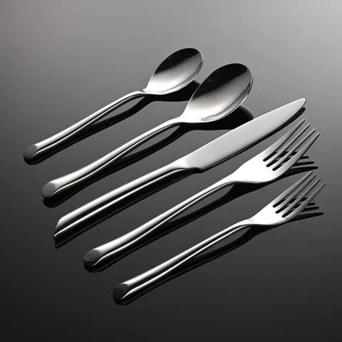 430 Stainless Steel Western Tableware Dinner Knife Spoon Fork Modern Minimalist Kitchen Dining Cutlery