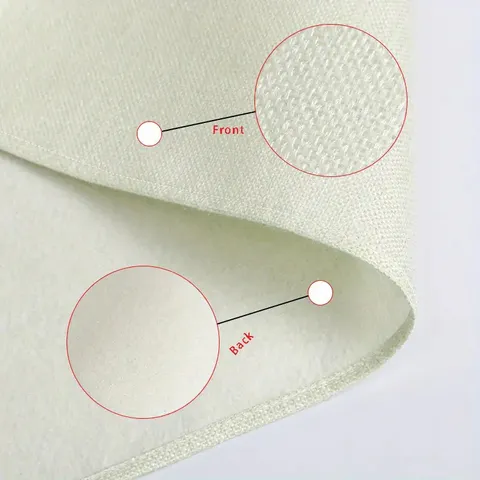 Christmas Printed Linen Place Mat Holiday Party Decor Stain-Resistant Heat-Insulating Table Mat