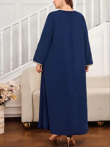 Γυναικείο Plus Size Μακρύ Cardigan Robe Άνοιξη Φθινόπωρο Μακρύ Μανίκι Ανοιχτό Μπροστά Casual Χαλαρό Maxi Παλτό