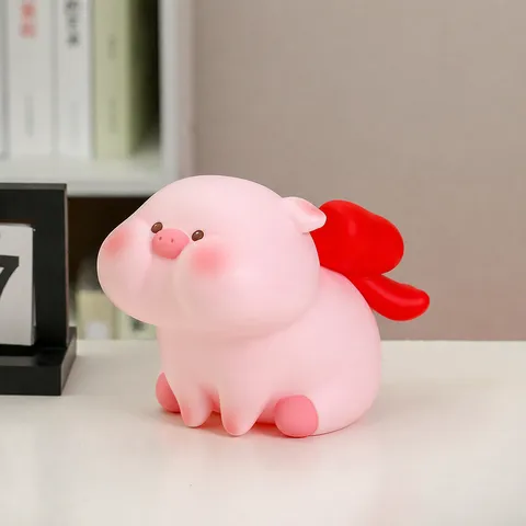 Lindo Hucha de Animales de Dibujos Animados de Vinilo Anticaídas Caja de Ahorro de Dinero Conejo Cerdo Dinosaurio Regalo de Cumpleaños