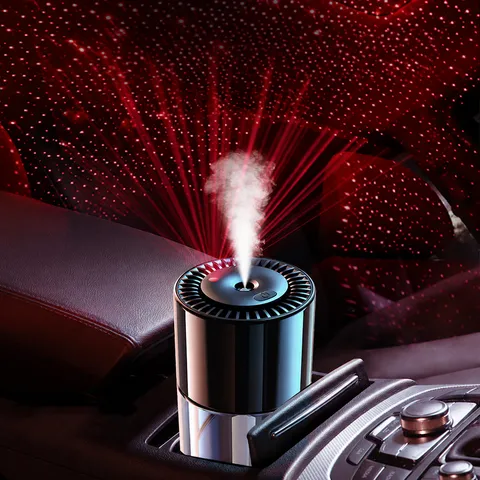 Máquina de Aromaterapia para Coche con Spray Automático Ambientador Inteligente Techo de Cielo Estrellado Perfume de Coche Decoración Interior Recargable por USB