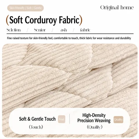 Thickened Corduroy Sofa Cushion Warm Plush Non Slip Quilted Sofa Cover For Living Room Home Decor Furniture Protector
