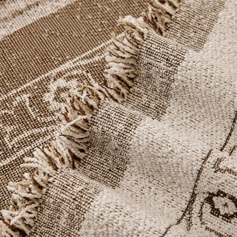 Chenille Sofa Cover Geometric Pattern Anti-Cat Scratch Sectional Sofa Towel Universal Protective Blanket