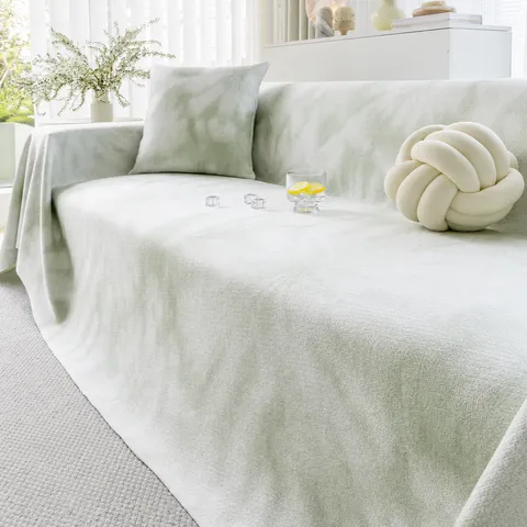 American Vintage Ice Silk Sofa Cover Anti-Slip Sofa Towel Four Seasons Universal Tie-Dye Couch Blanket Cushion