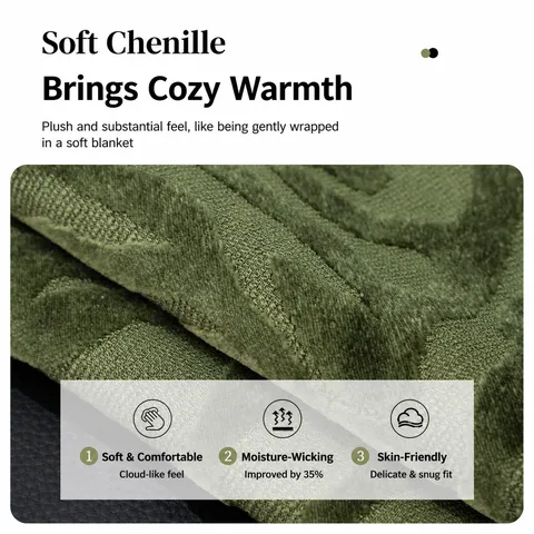 Modern Minimalist Chenille Sofa Cushion Cover Anti-Slip Sectional Sofa Mat For Living Room Home Decor Green Gray