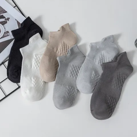 Calzini Corti in Cotone Traspirante a Maglia da Uomo Estate Casual Assorbente Invisible Calzini Antiodore Calzature Sportive