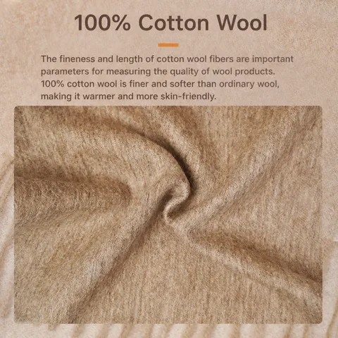 Women Winter Warm Wool Scarf Classic Plaid Double Sided Two Tone Fringe Tassel Scarf Fashion Neck Wear